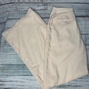 Revolve House Of Harlow 1960 Blush Satin Texture Wide Leg Pants Sm